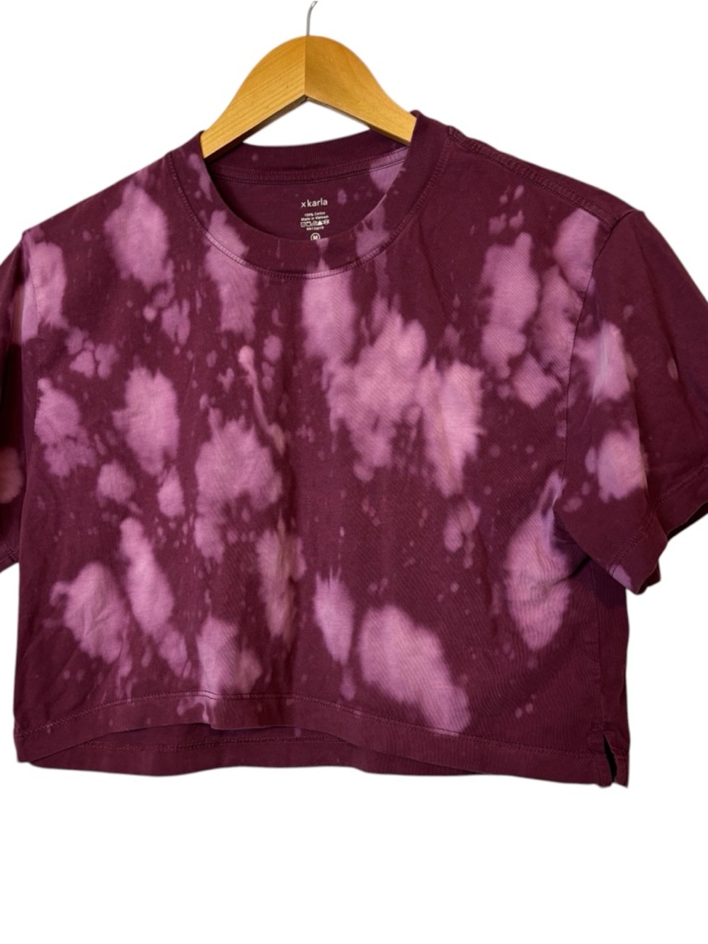 X karla The Crop Tee Cloud Wash 100% cotton short sleeve women’s size M